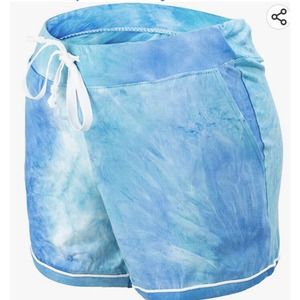 NWT Hello Mello Dyes The Limit Lounge Shorts Size L/XL Women’s Blue Drawstring